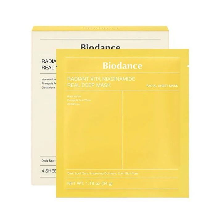 Biodance Radiant Vita Niacinamide Real Deep Mask 4 each